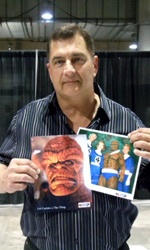 Two SIGNED photos by Carl Ciarfalio who played the THING in the Roger Corman film version of the FANTASTIC FOUR!