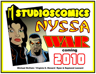Click here to see more preview pages of Nyssa War the comic book series!